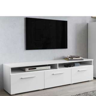 TV Lowboard in Weiß Klappe