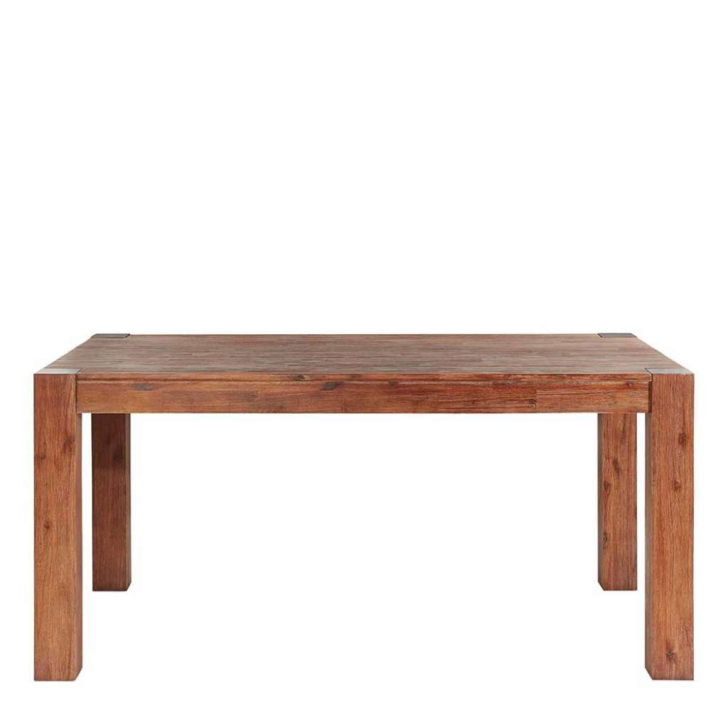 Massivholztisch aus Akazie lackiert 160 cm breit