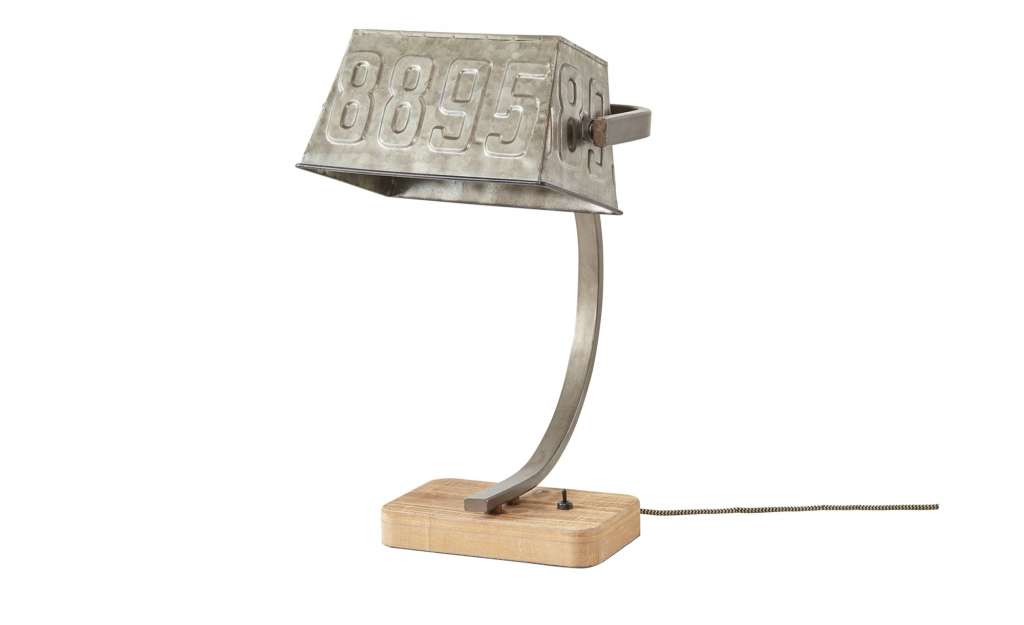 Tischleuchte, 1-flammig, Metallschirm ¦ silber ¦ Maße (cm): H: 40 Lampen & Leuchten > Innenleuchten > Tischlampen - Höffner