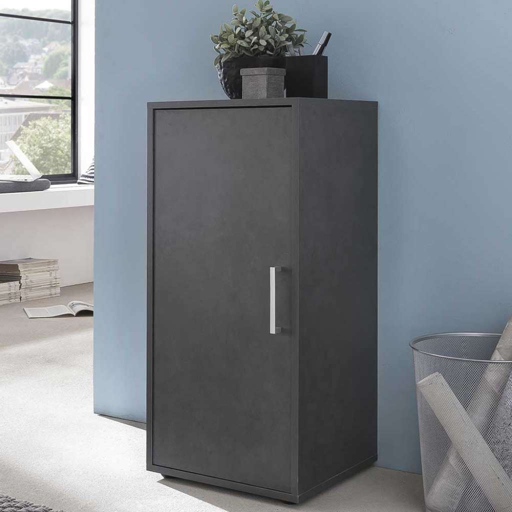 Ordnerschrank in Dunkelgrau 1-türig