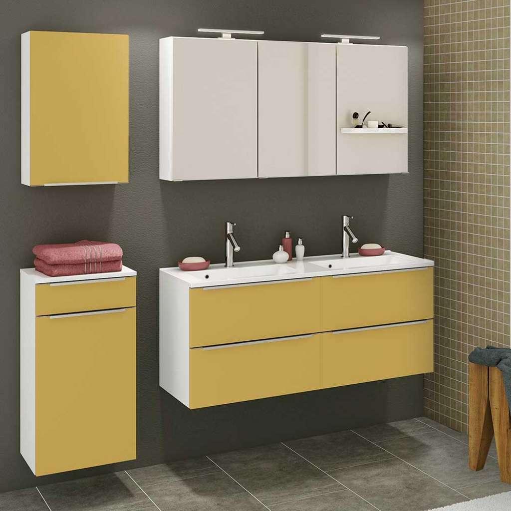 Design Möbel Set für Badezimmer zwei Personen Waschtisch (4-teilig)