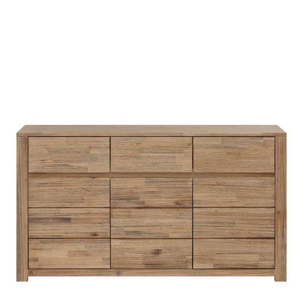 Wohnzimmerkommode aus Akazie Massivholz 140 cm breit