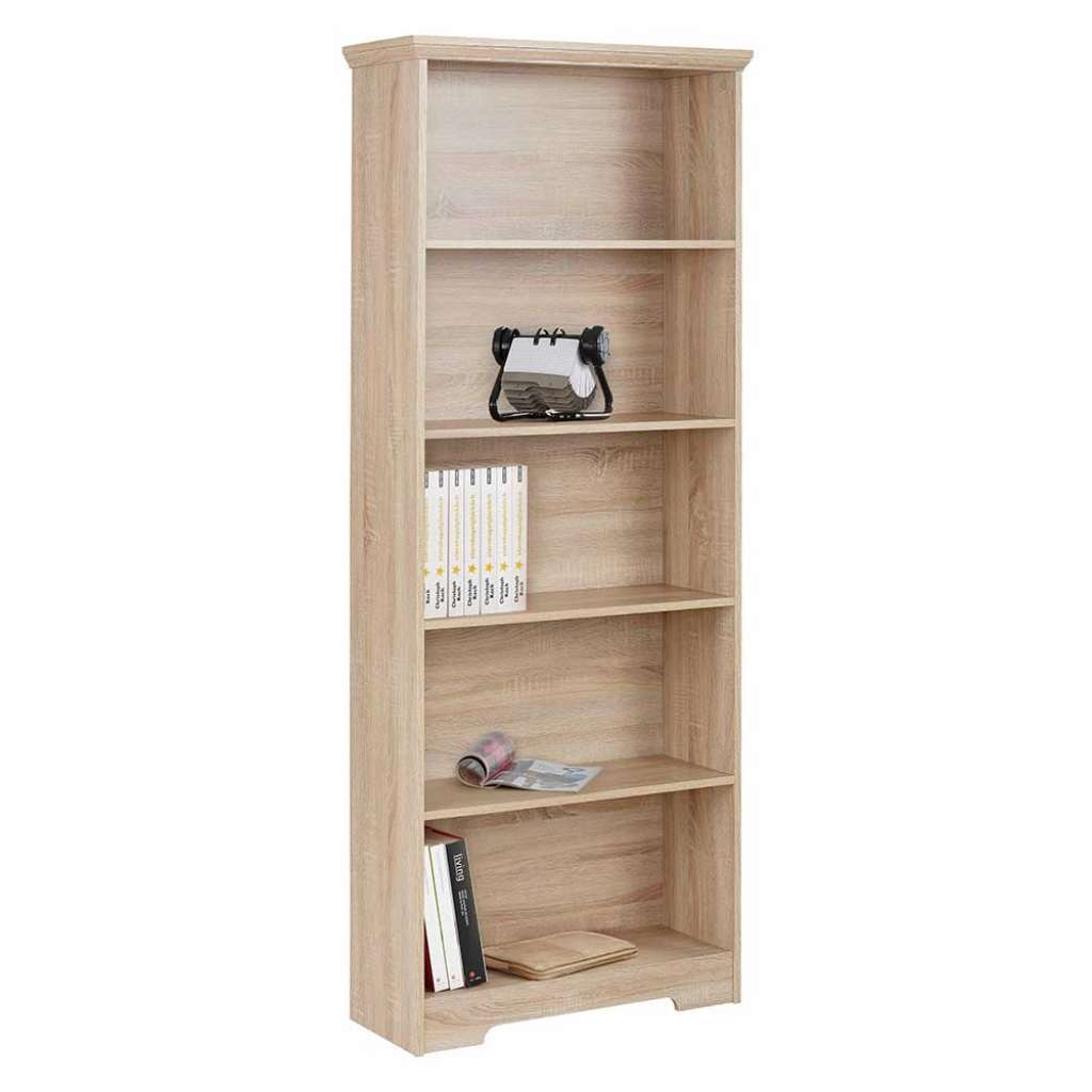 Standregal in Eichefarben Bücher