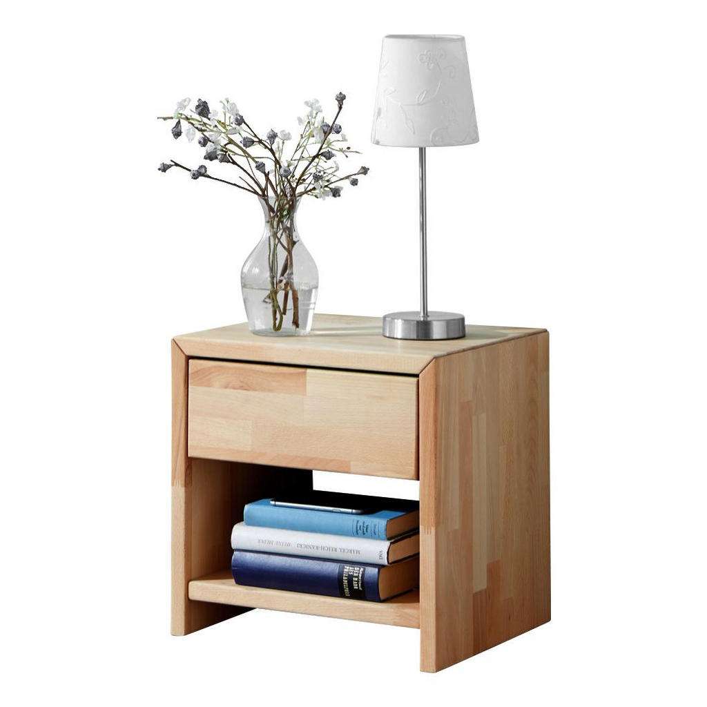 NACHTKÄSTCHEN Buche massiv Naturfarben, Buchefarben