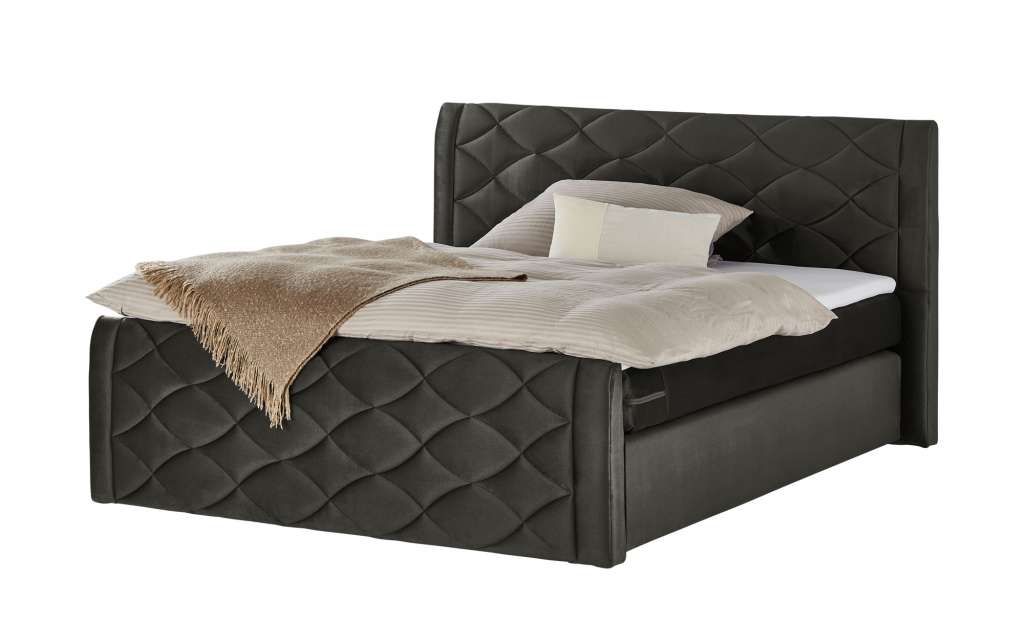 Boxspringbett  Archdukes ¦ schwarz ¦ Maße (cm): B: 200 H: 114 T: 224 Betten > Boxspringbetten > Boxspringbetten 180x200 - Höffner