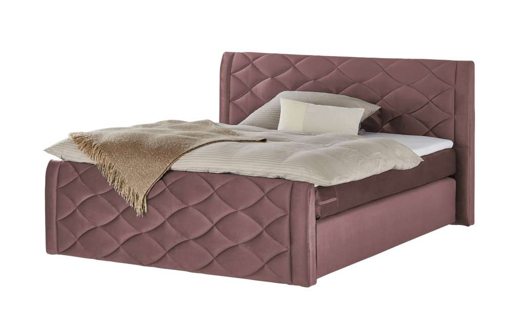 Boxspringbett  Archdukes ¦ rosa/pink ¦ Maße (cm): B: 200 H: 114 T: 224 Betten > Boxspringbetten > Boxspringbetten 180x200 - Höffner