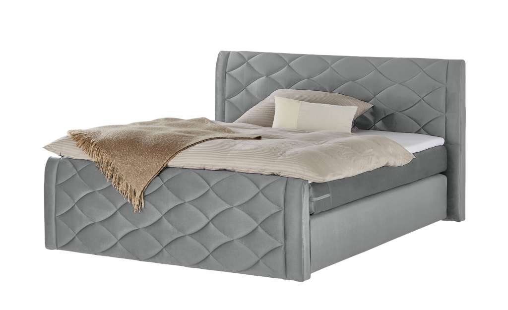 Boxspringbett  Archdukes ¦ grau ¦ Maße (cm): B: 200 H: 114 T: 224 Betten > Boxspringbetten > Boxspringbetten 180x200 - Höffner