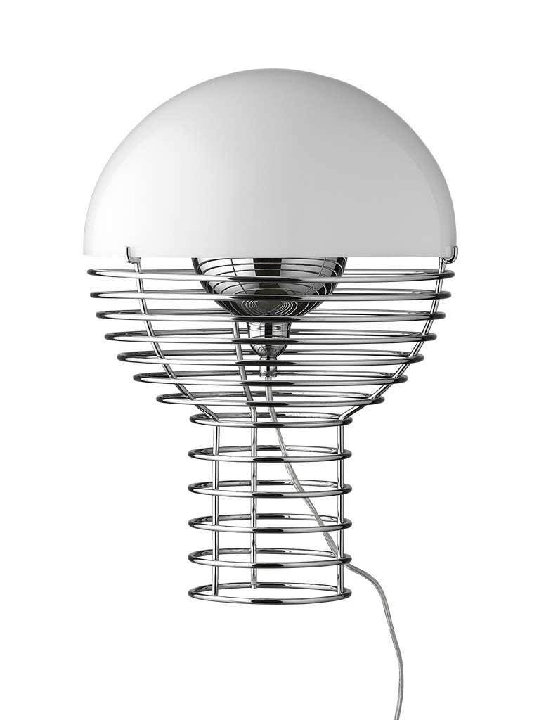 Verpan - Wire Tischlampe klein - weiß - indoor