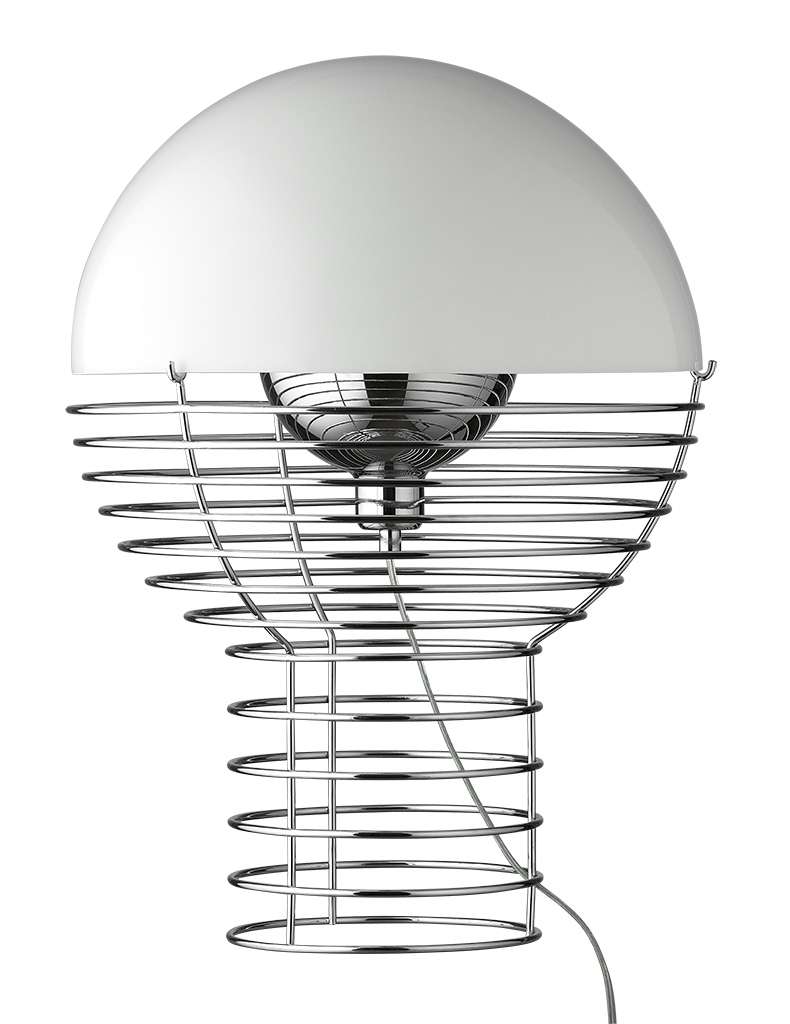 Verpan - Wire Tischlampe groß - weiß - indoor