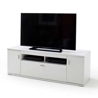 Fernsehunterschrank in Weiß 150 cm breit