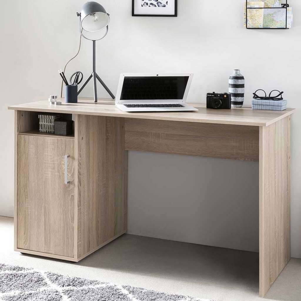 Laptopschreibtisch in Sonoma Eiche 125 cm breit