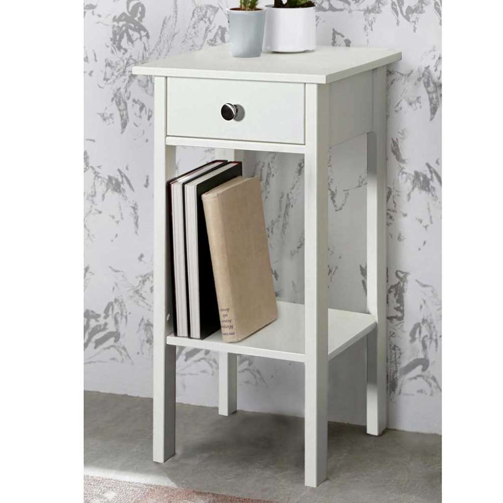 Blumentisch in Weiß 40 cm breit