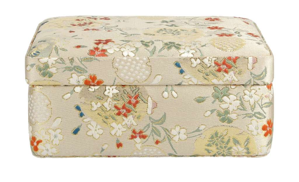 Aufbewahrungsbox ¦ creme ¦ Polyester, MDF ¦ Maße (cm): B: 16 H: 7,5 T: 12,5 Regale > Regal-Aufbewahrungsboxen - Höffner