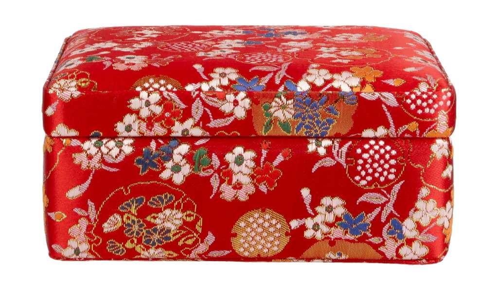 Aufbewahrungsbox ¦ rot ¦ Polyester, MDF ¦ Maße (cm): B: 16 H: 7,5 T: 12,5 Regale > Regal-Aufbewahrungsboxen - Höffner