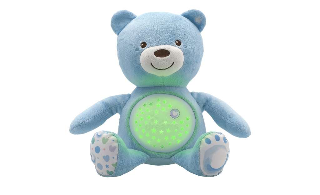 Chicco Nachtlicht   Musikalischer Baby Bär ¦ blau ¦ 100% Polyester ¦ Maße (cm): B: 36,5 H: 14 Baby > Spielen > Lernspielzeug - Höffner
