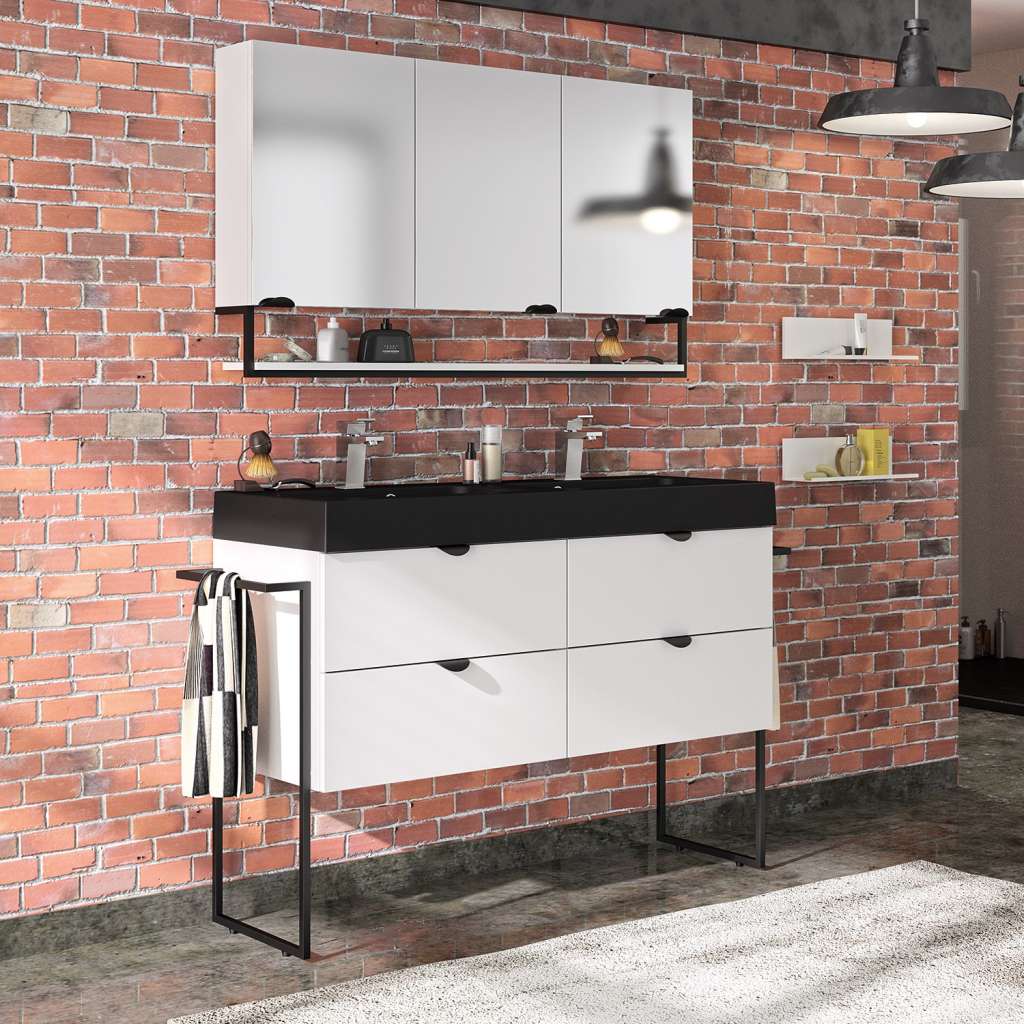 home24 Badezimmerset Faktory II (2-teilig)