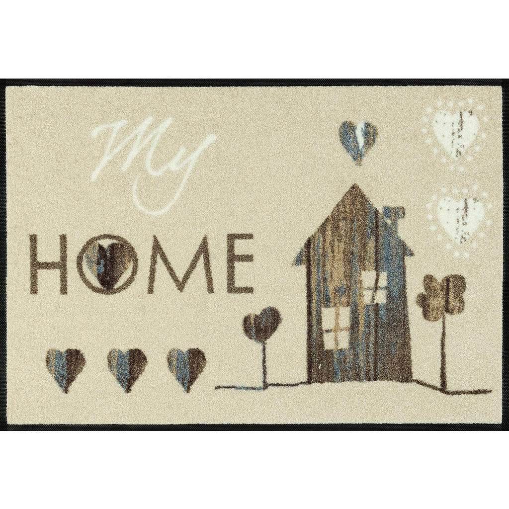 FUßMATTE 50/75 cm Graphik Beige