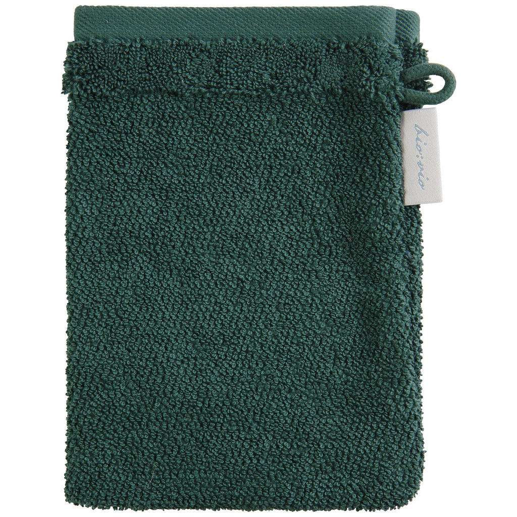 WASCHHANDSCHUH Dunkelgrün