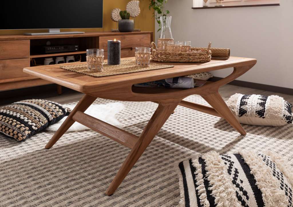 Couchtisch Teak 120x60x45 natur unbehandelt CANNES #108