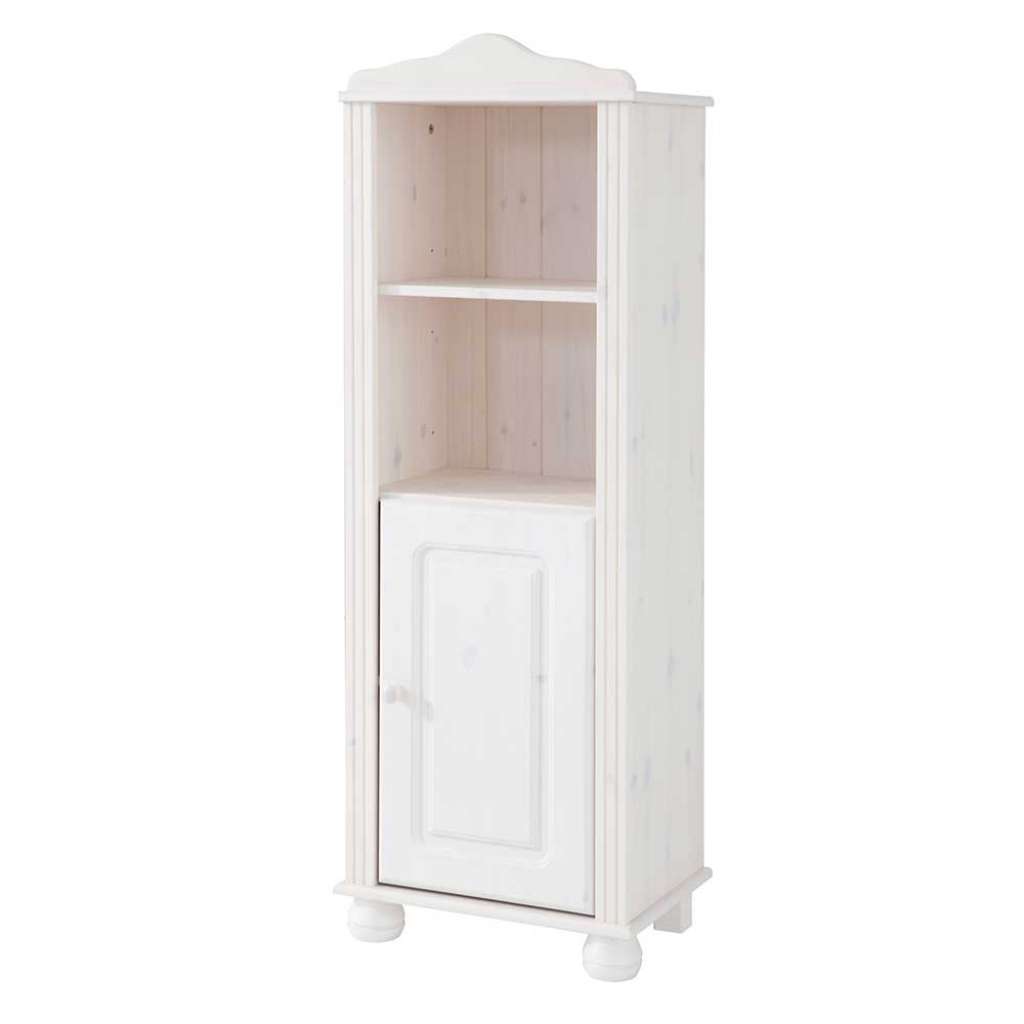 Wohnzimmer Regal in Weiß Kiefer Massivholz