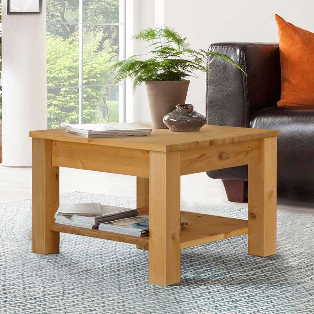 Echtholztisch aus Kiefer Massivholz Wohnzimmer