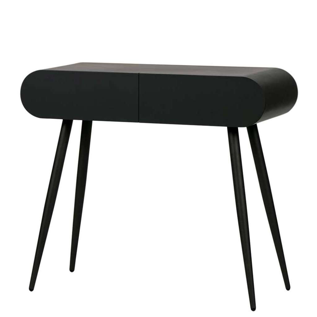 Konsolen Tisch in Schwarz 90 cm breit
