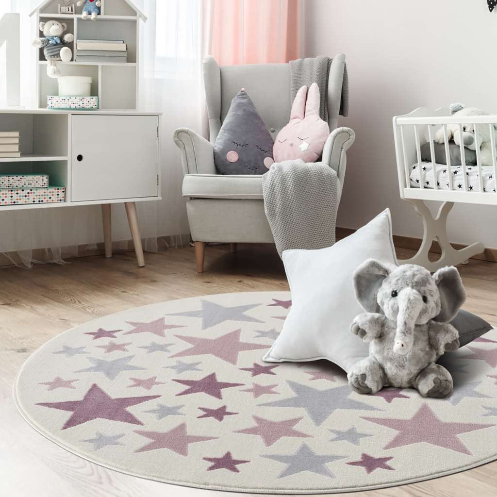 home24 Kinderteppich Stella Rund