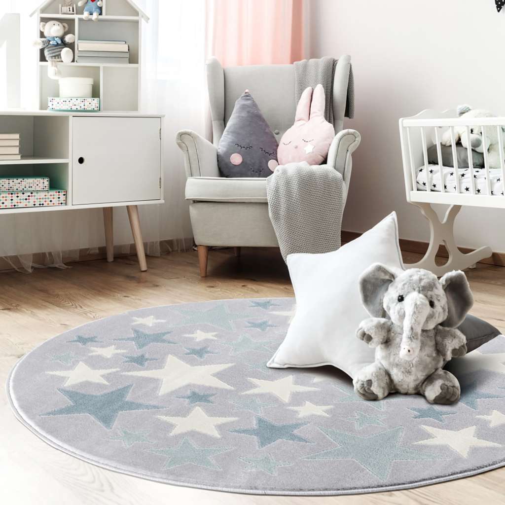 home24 Kinderteppich Stella Rund