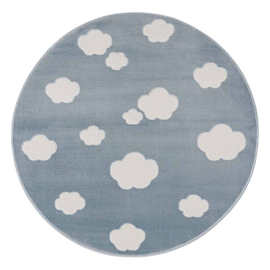 home24 Kinderteppich Sky Cloud Rund