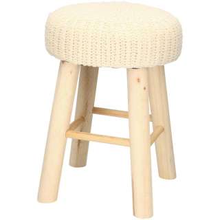 HOCKER Creme, Hellbraun