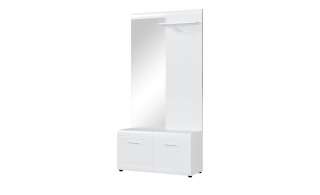 uno Kompaktgarderobe  Linus ¦ weiß ¦ Maße (cm): B: 96 H: 195 T: 39 Garderoben & Kleiderstangen > Garderoben - Höffner