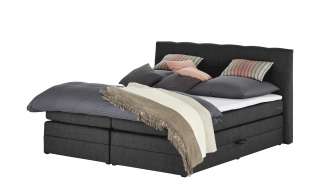 uno Boxspringbett  Saranda ¦ grau ¦ Maße (cm): B: 196 H: 113 Betten > Boxspringbetten > Boxspringbetten 180x200 - Höffner
