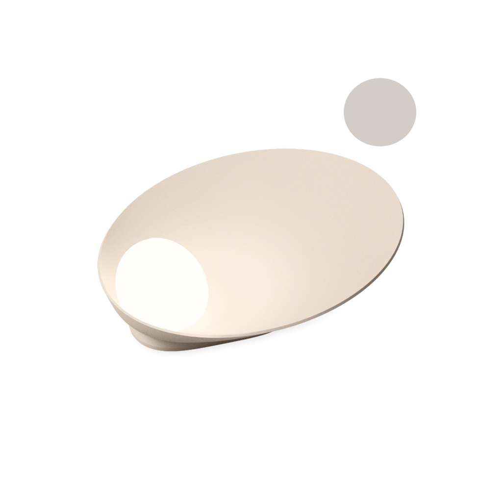 Vibia - Musa Tischleuchte - liegend  - matt mink - indoor