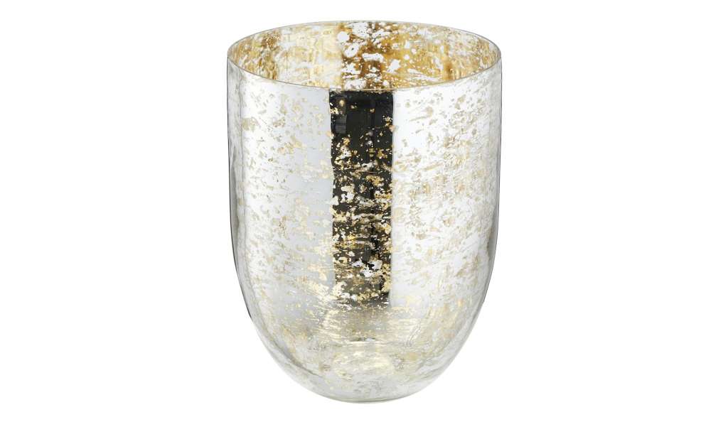 Windlicht ¦ silber ¦ Glas  ¦ Maße (cm): H: 14,5 Ø: 11 Dekoration > Laternen & Windlichter - Höffner
