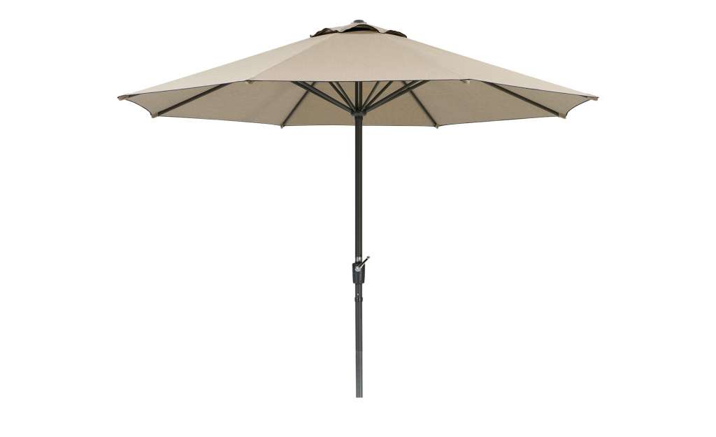 Sonnenschirm  Korfu ¦ beige ¦ Maße (cm): H: 250 Ø: 320 Garten > Sonnenschutz > Sonnenschirme - Höffner