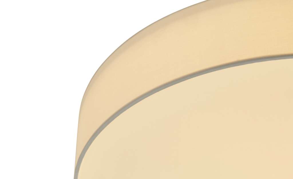 KHG LED-Deckenleuchte Stoffschirm, weiß ¦ weiß ¦ Maße (cm): H: 11 Ø: 60 Lampen & Leuchten > Innenleuchten > Deckenleuchten - Höffner