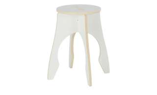 Hocker  Nete ¦ weiß ¦ Maße (cm): H: 44 Ø: 27 Polstermöbel > Hocker - Höffner