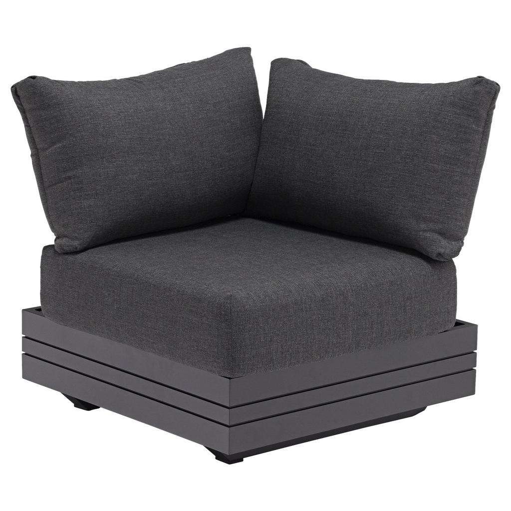 LOUNGEECKTEIL Graphitfarben, Dunkelgrau Aluminium