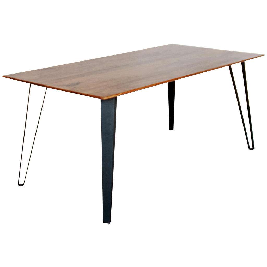 ESSTISCH Akazie massiv rechteckig Akaziefarben