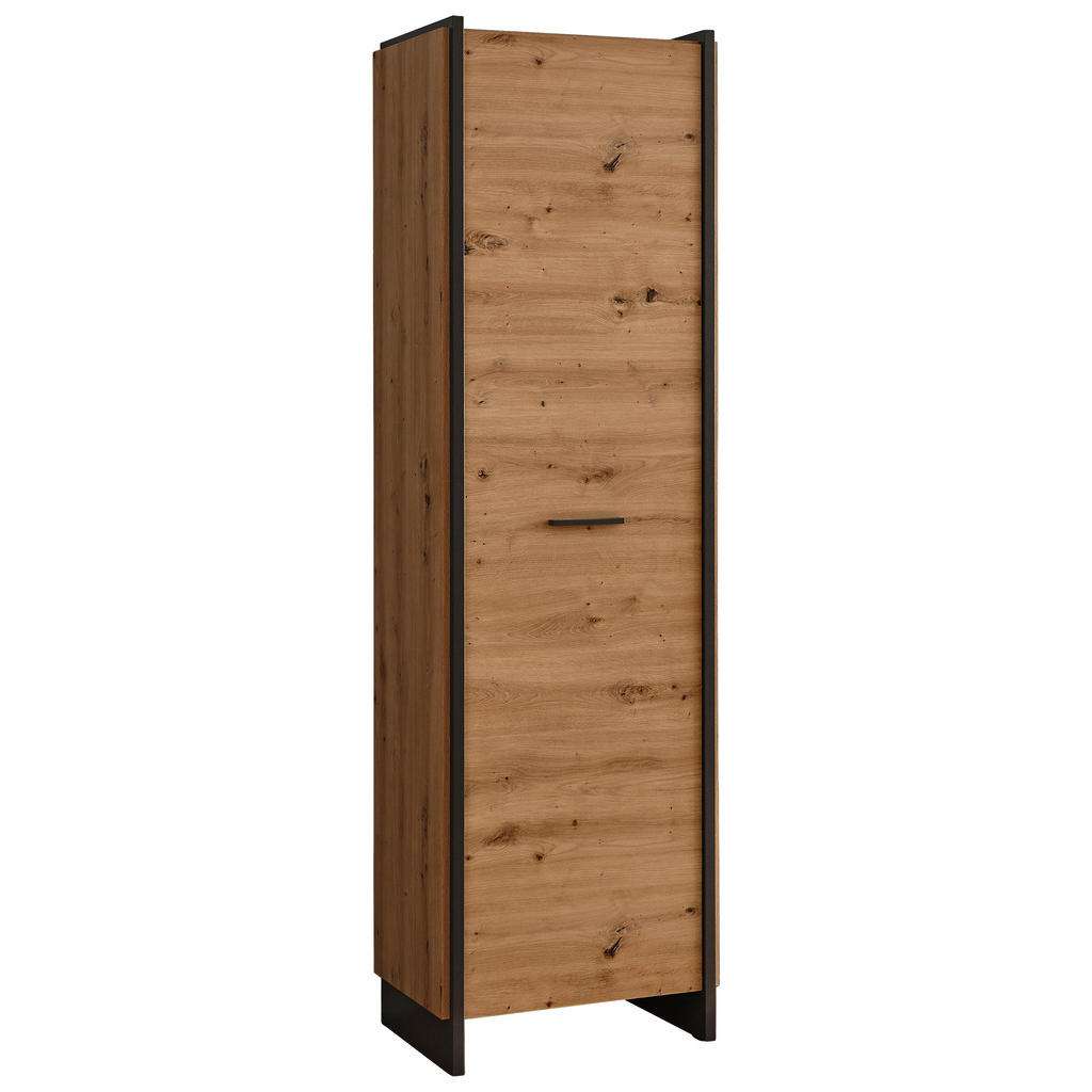 GARDEROBENSCHRANK Grau, Eichefarben