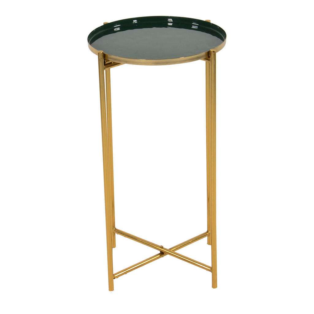 BEISTELLTISCH Goldfarben, Dunkelgrün