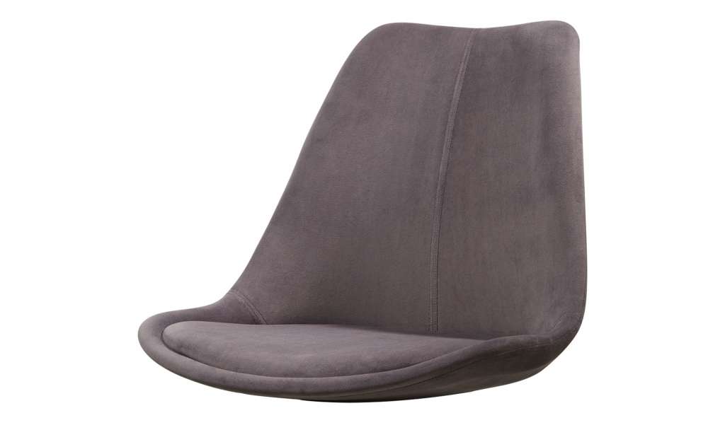Sitzschale   Baldwin ¦ grau ¦ Kunststoff, Stoff (100% Polyester) ¦ Maße (cm): B: 48,5 H: 45 T: 51 Sonstiges Zubehör - Höffner