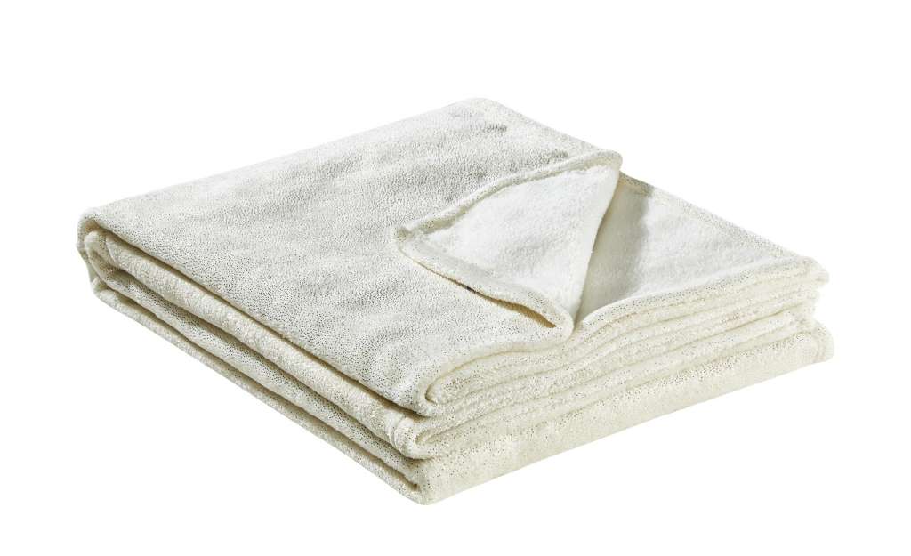 HOME STORY Flanelldecke  Glitzer ¦ beige ¦ 100% Polyester , Polyester ¦ Maße (cm): B: 150 Heimtextilien > Kuscheldecken - Höffner