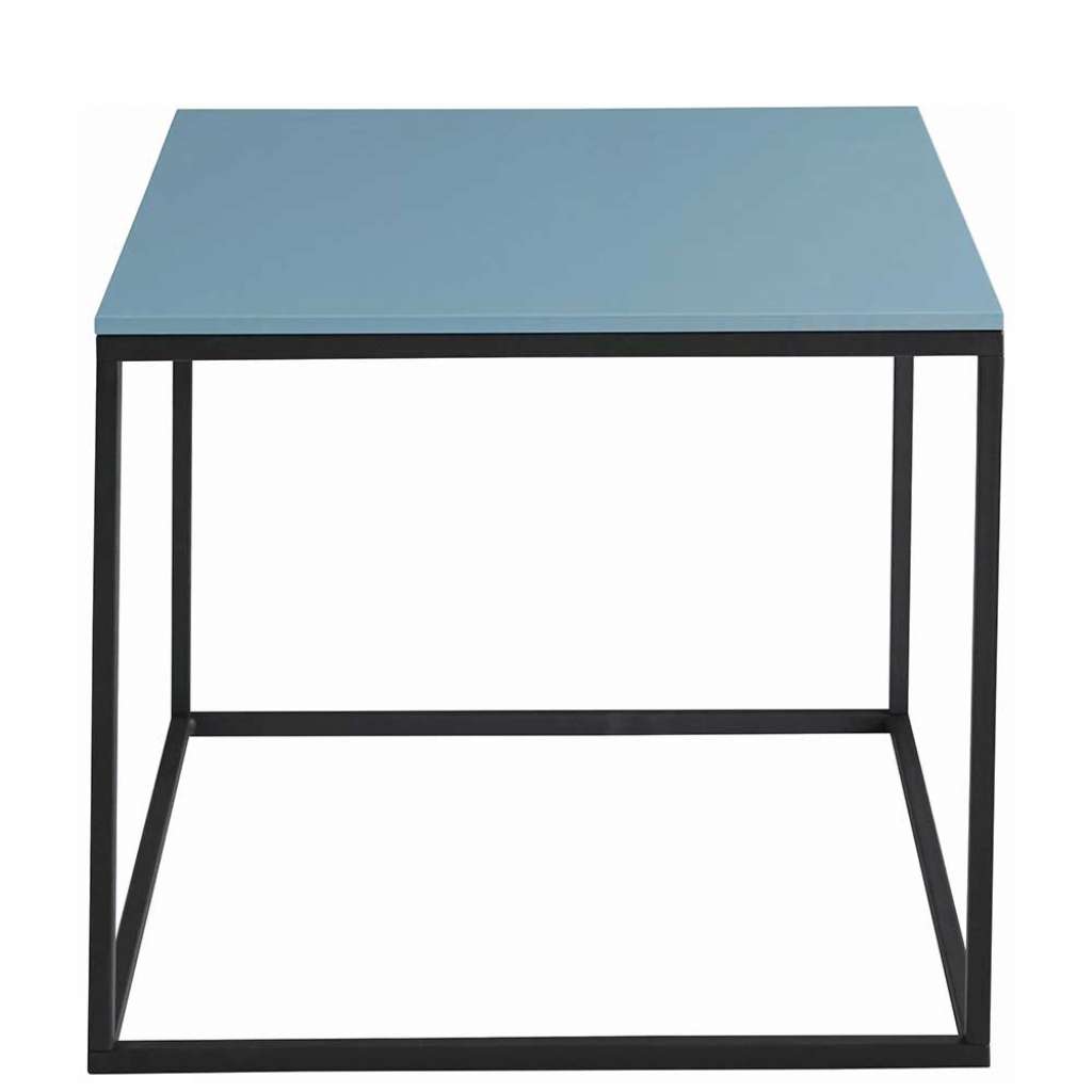 Wohnzimmer Tisch in Hellblau und Schwarz 50 cm breit