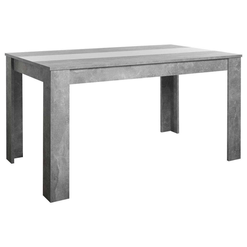 ESSTISCH Graphitfarben, Schwarz, Weiß