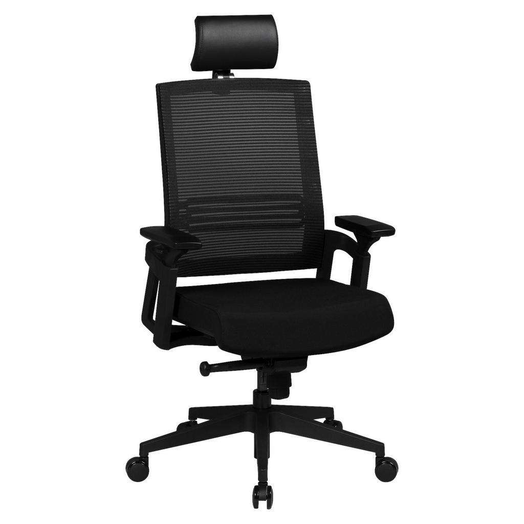 CHEFSESSEL Webstoff Schwarz