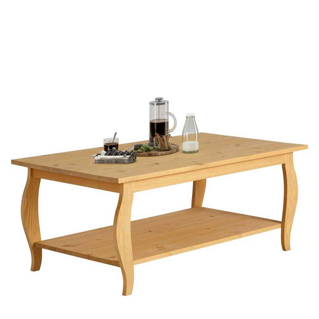 Wohnzimmertisch aus Kiefer Massivholz Landhaus Design