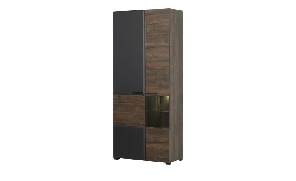 Vitrine  Rimini ¦ holzfarben ¦ Maße (cm): B: 85 H: 201,5 T: 42,5 Kommoden & Sideboards > Vitrinen - Höffner