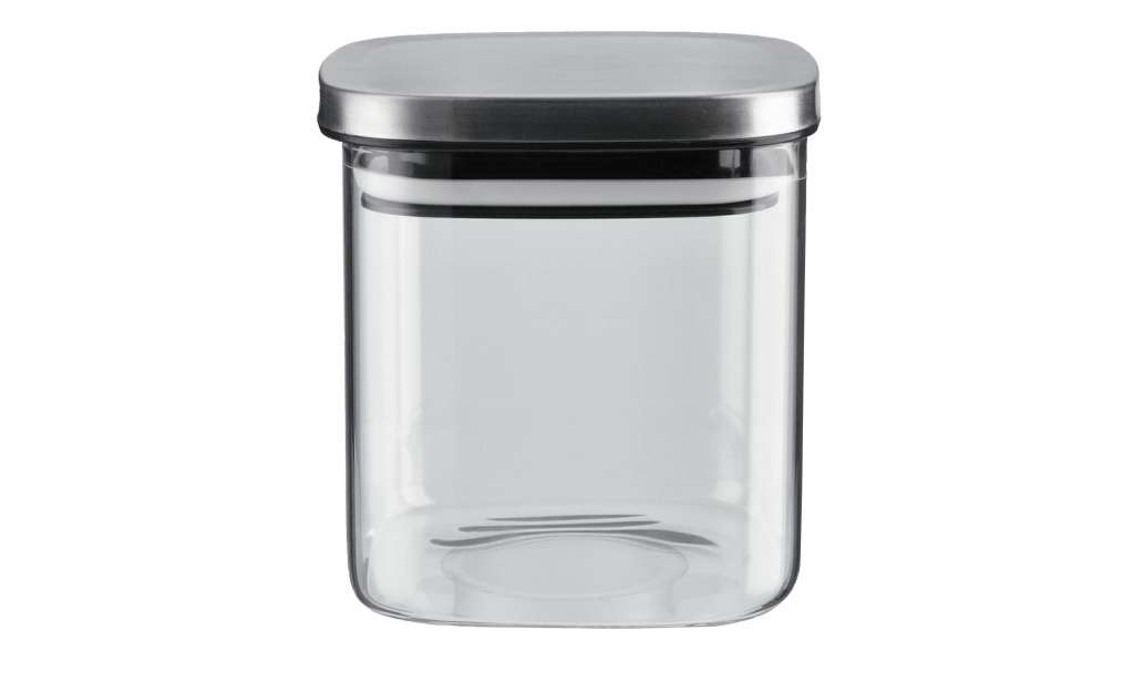 Aufbewahrungsglas ¦ transparent/klar ¦ Glas , Metall ¦ Maße (cm): B: 10 H: 11 Küchenzubehör & Helfer > Vorratsbehälter - Höffner