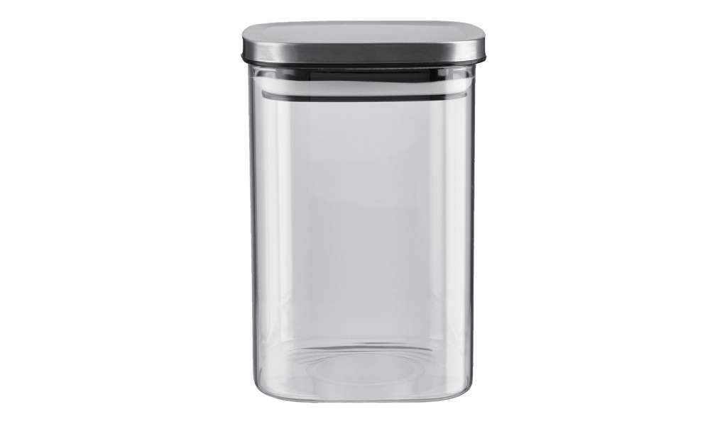 Aufbewahrungsglas ¦ transparent/klar ¦ Glas , Metall ¦ Maße (cm): B: 10 H: 15,5 Küchenzubehör & Helfer > Vorratsbehälter - Höffner